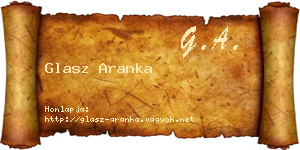 Glasz Aranka névjegykártya